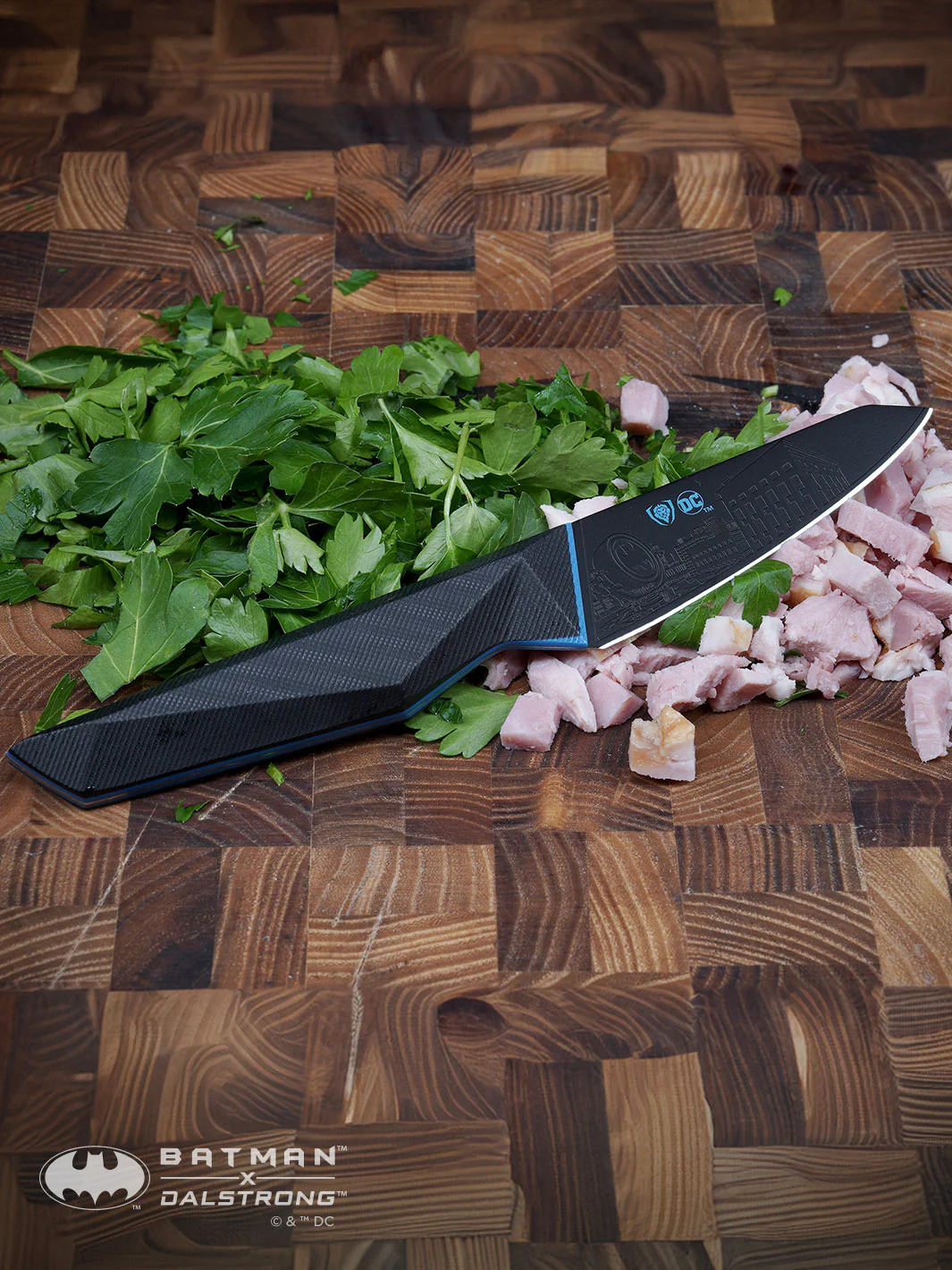 2 Piece Set | 8" Chef's Knife & 3.75" Paring Knife | Batman™ Edition | Shadow Black Series | Dalstrong © - Image 16