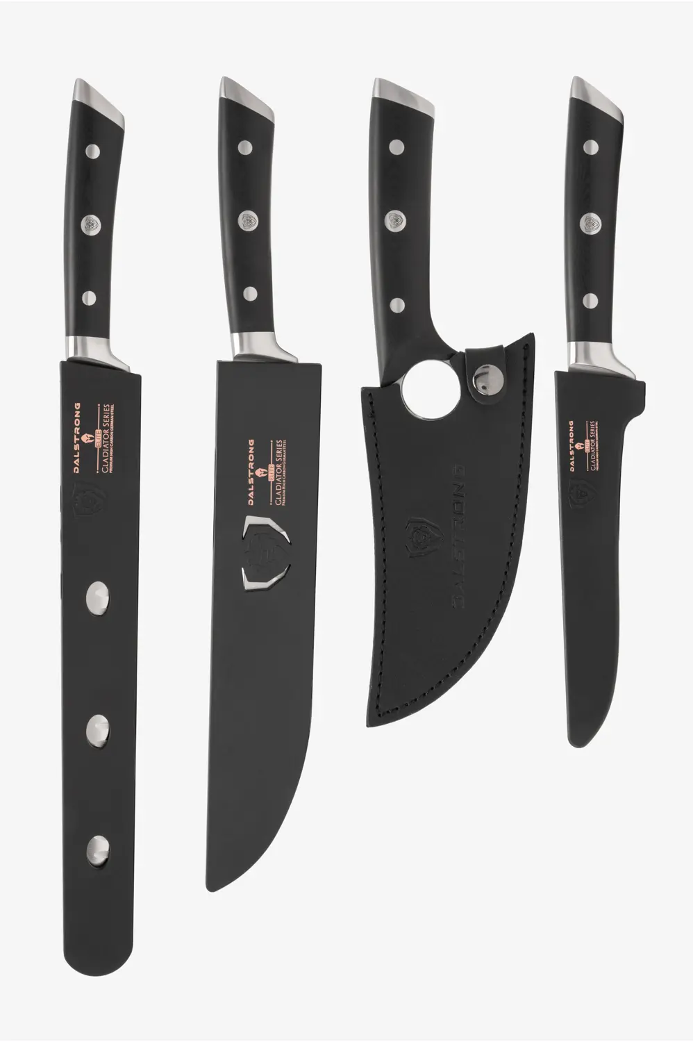 4 Piece Knife Set | Slicing, Boning, Butcher & Venator Knife | Gladiator Series Elite | NSF Certified | Dalstrong © - Image 2