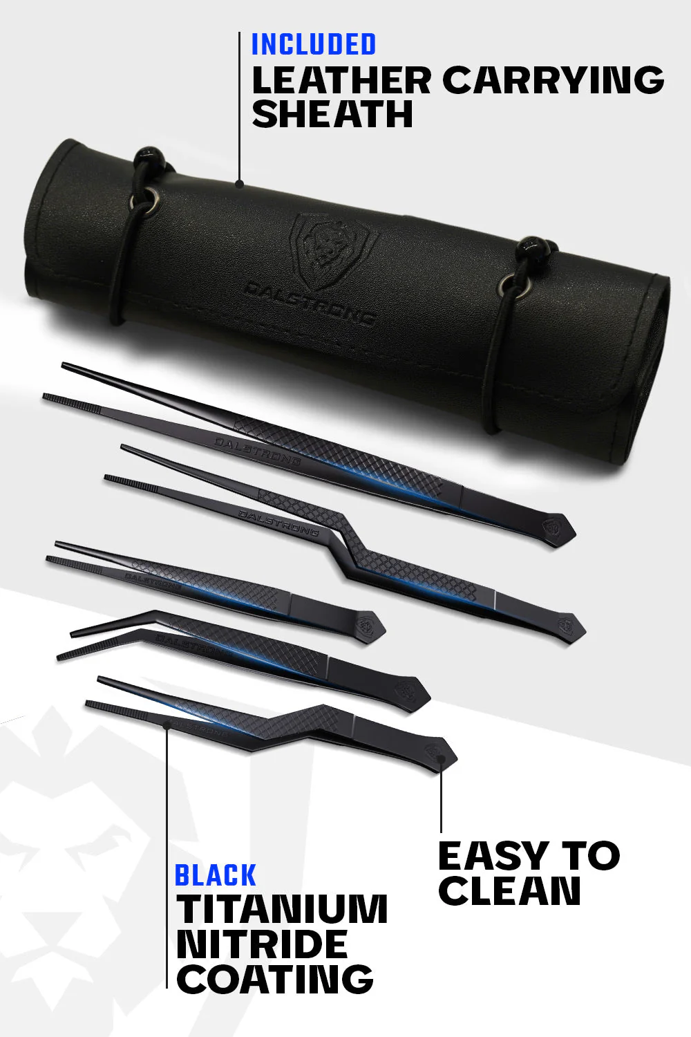 5 Piece Plating Tweezers Set | Professional | Dalstrong © - Image 6