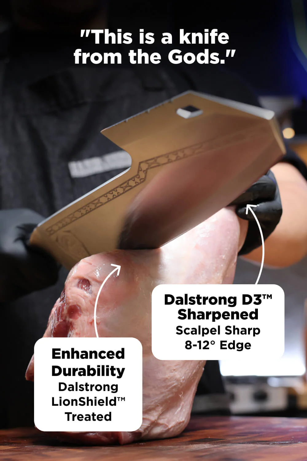 Annihilator Meat Cleaver with Stand 14" | Valhalla Series | Dalstrong © - Image 5