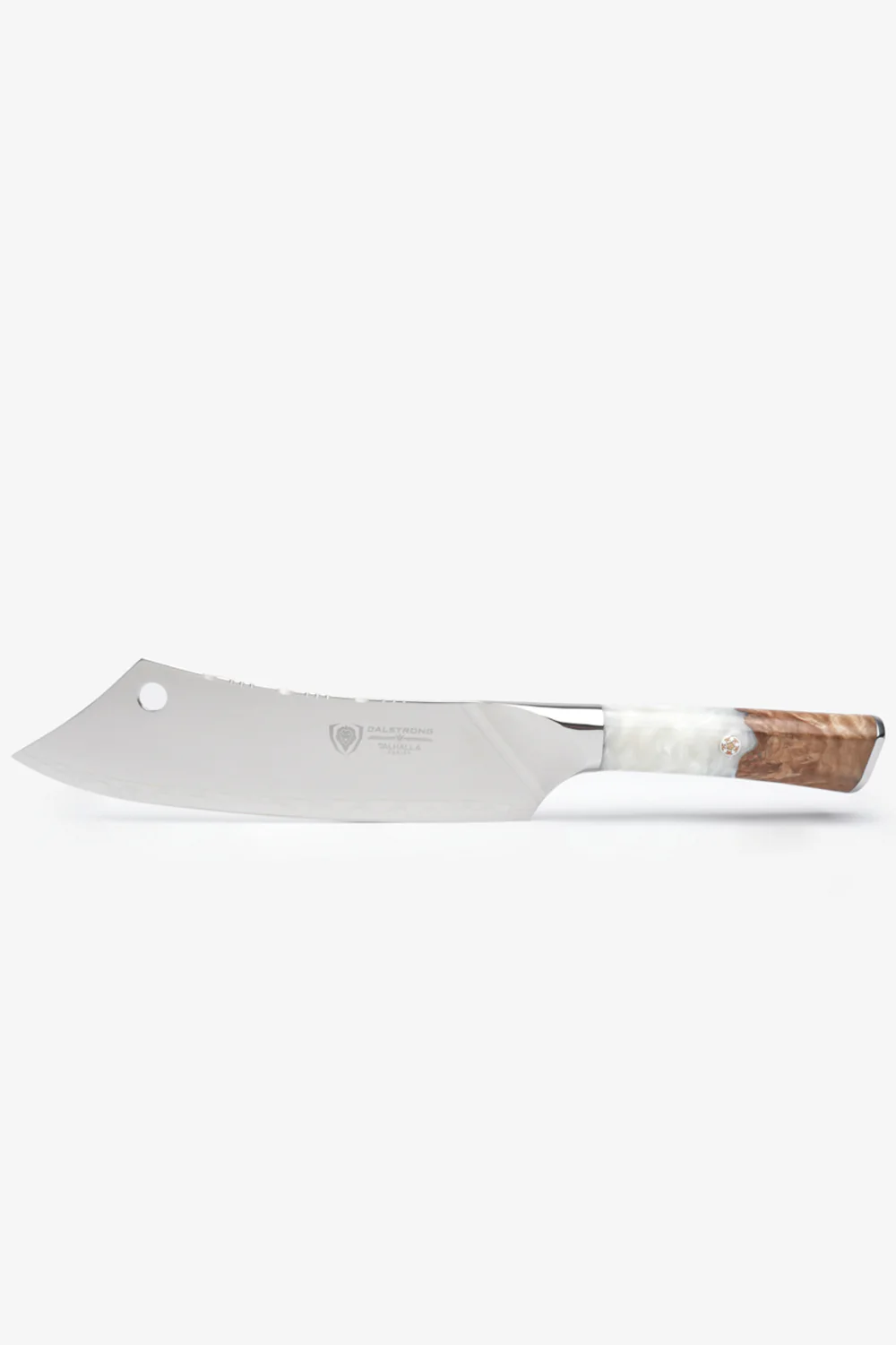 Chef & Cleaver Crixus Knife 8" | White Handle | Valhalla Series | Dalstrong © - Image 9