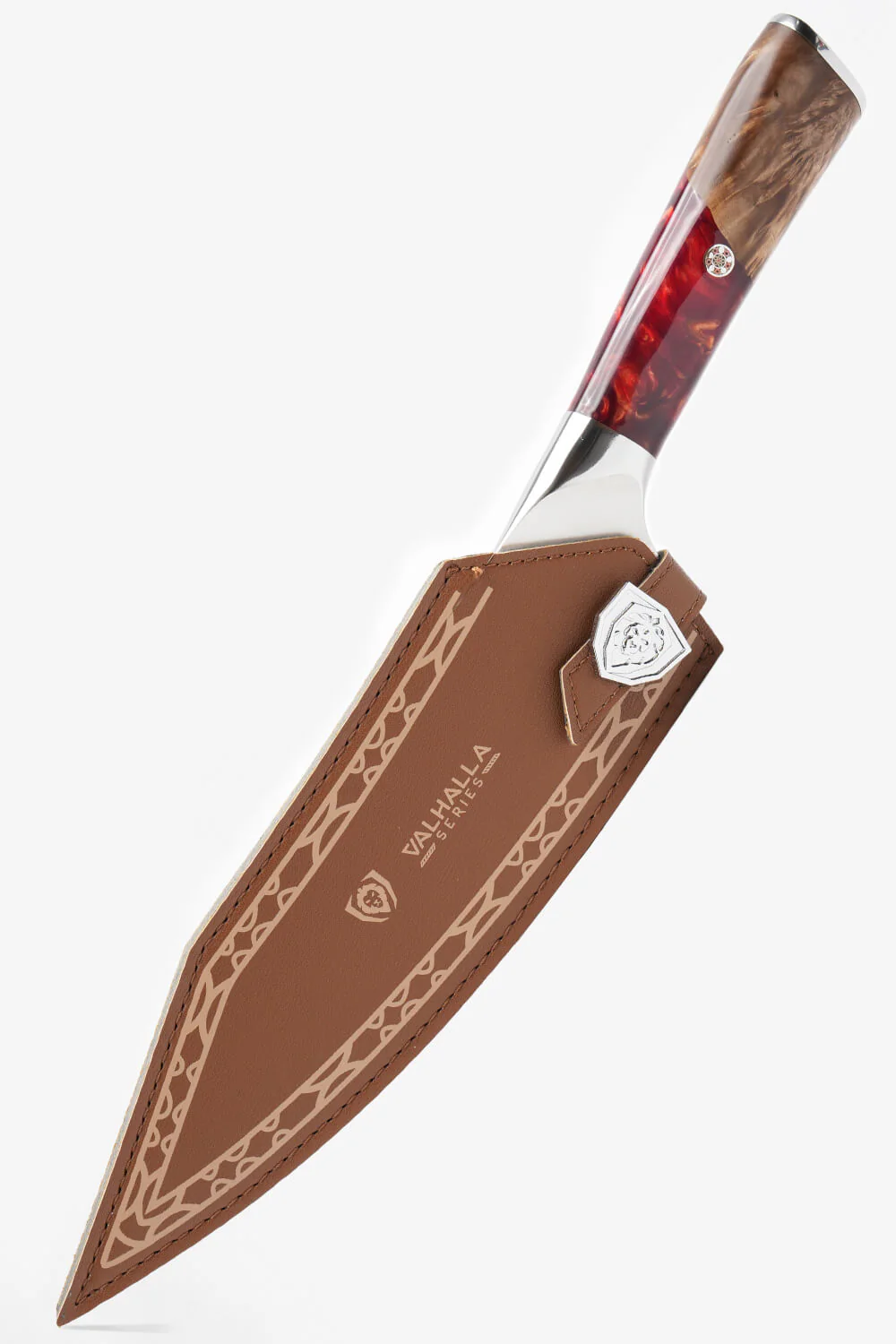 Chef's Knife 8" | Blood Raider Red Handle | Valhalla Series | Dalstrong © - Image 2