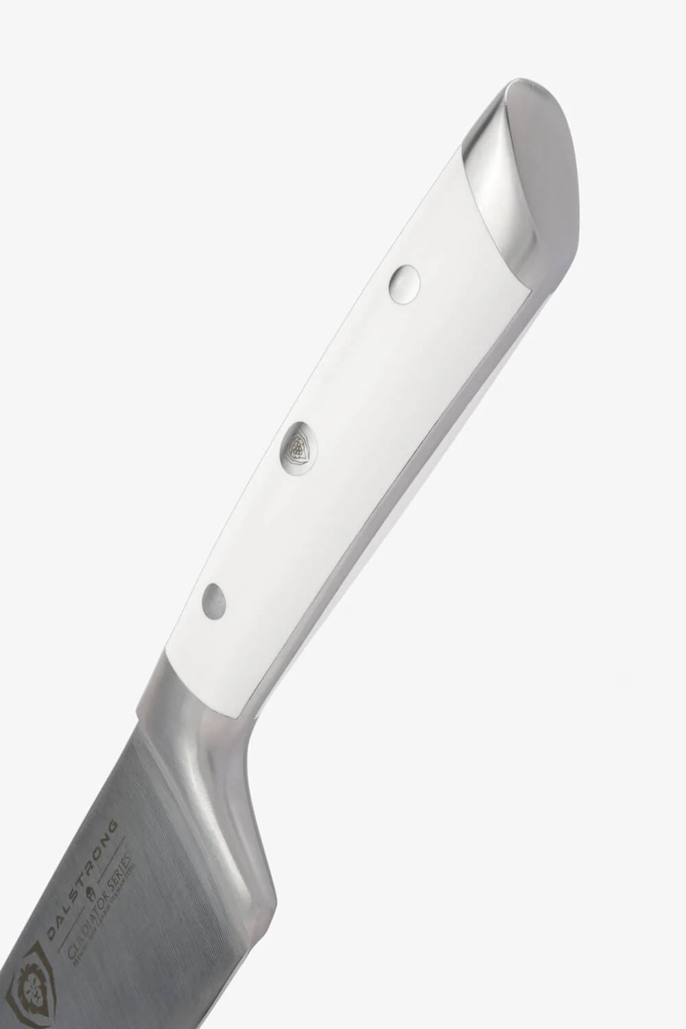 Chef's Knife 8" | Glacial White Handle | Gladiator Series | NSF Certified | Dalstrong © - Image 3