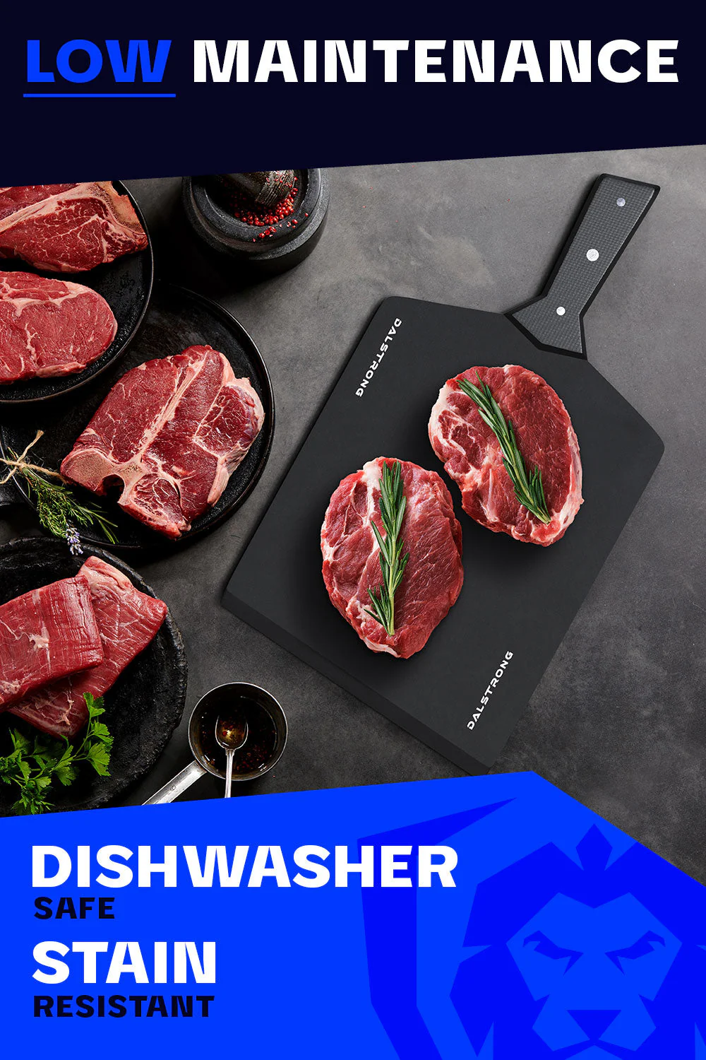 Wood Fiber Cutting Board | Obsidian Black | Dalstrong © - Image 4