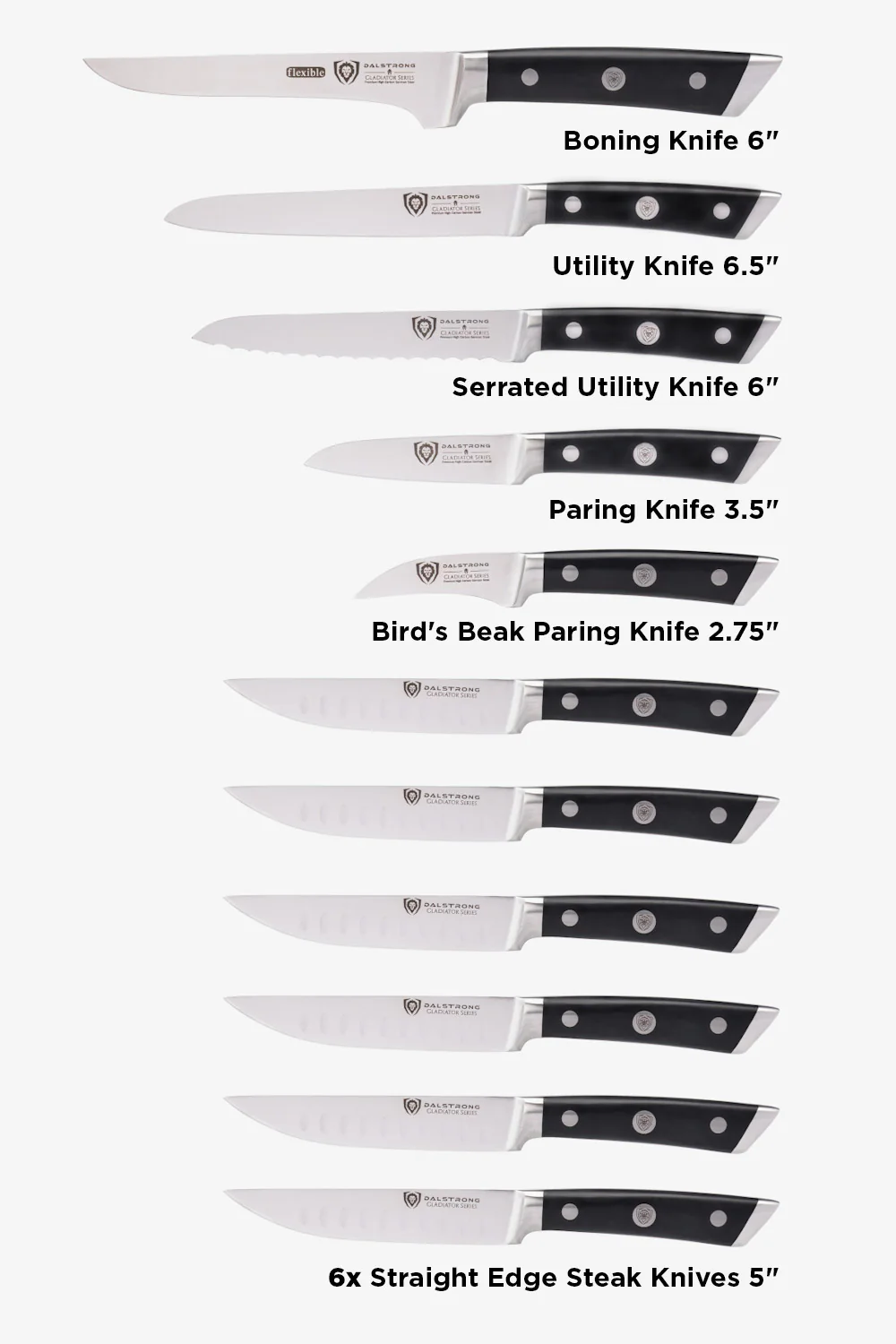 The Gladiator Bundle | 18-Piece Colossal Knife Set + Premium Whetstone Kit - Image 10