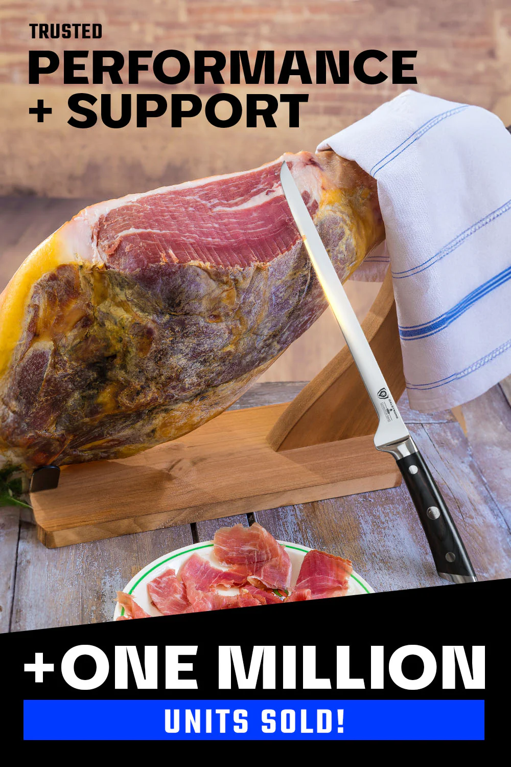 Spanish Style Meat & Ham Slicer 12" | Gladiator Series | NSF Certified | Dalstrong © - Image 6