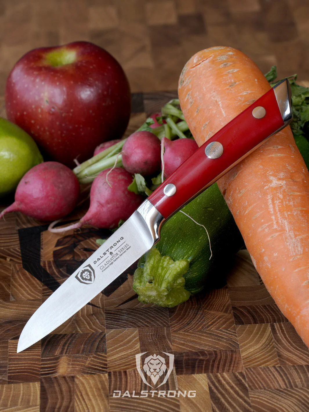 Paring Knife 3.5" | Crimson Red ABS Handle | Gladiator Series | NSF Certified | Dalstrong © - Image 8