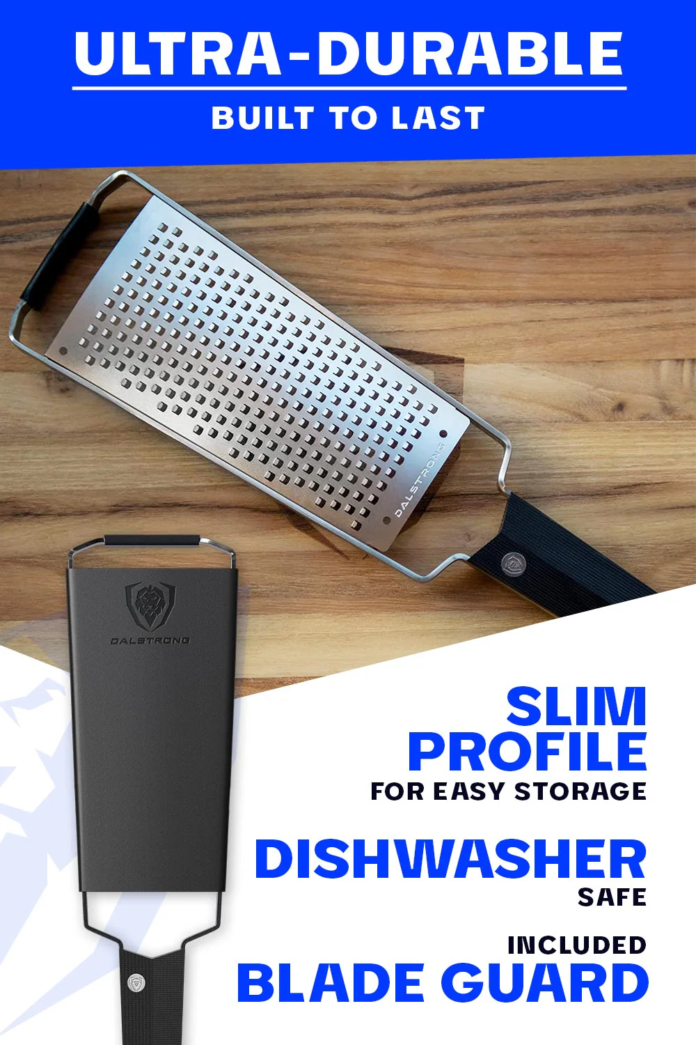 Professional Coarse Wide Cheese Grater | Dalstrong © - Image 4